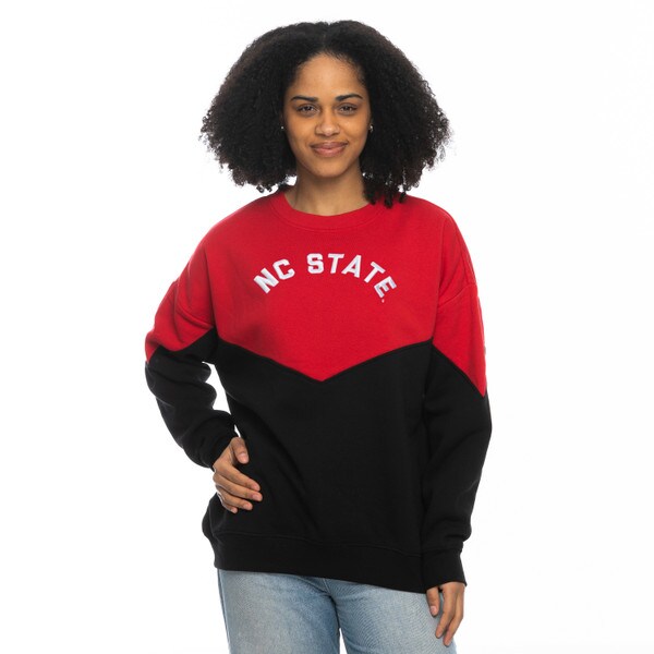 Red/Black Ladies Bestie Crew Sweat